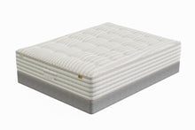 Load image into Gallery viewer, Natural-dreams-restoration-natural-talalay-mattress-and-foundation-angled-view