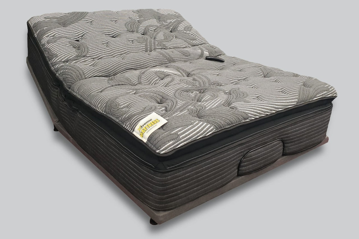 Queen Sherwood Pillow Top & Sydney Adjustable Base Xtreme Discount