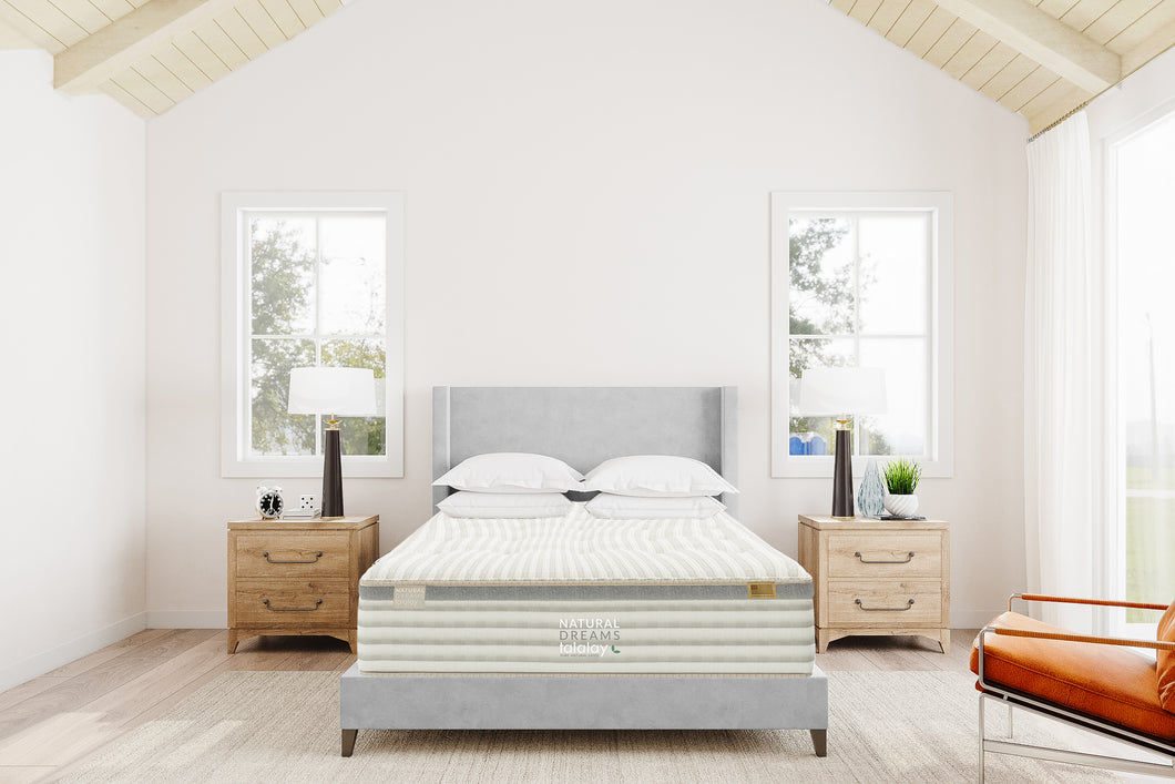 Natural-dreams-comfort-tuft-talalay-mattress-and-foundation-bedroom-setting