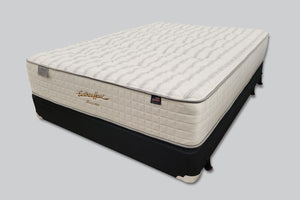 Lifetime-flippable-plush-mattress-and-foundation-angled-view
