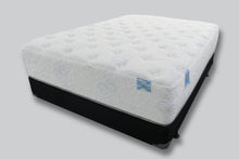 Load image into Gallery viewer, Virgo-plush-talalay-latex-hybrid-mattress-and-foundation-angled-view
